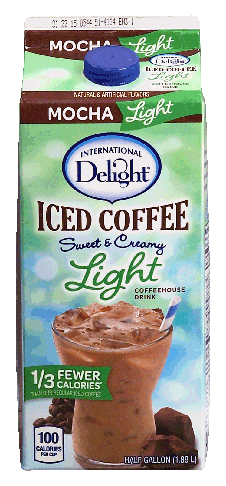 International Delight  iced coffee, sweet & creamy, light, mocha, coffeehouse drink Full-Size Picture